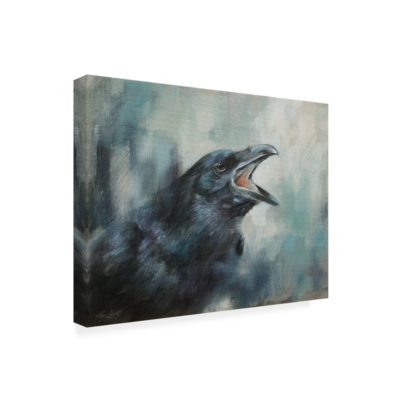 Art sur toile, animaux John Silver Raven 2, L 24 po x H 18 po