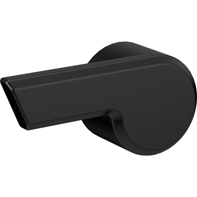 Pivotal Universal Mount Toilet Tank Lever, Matte Black