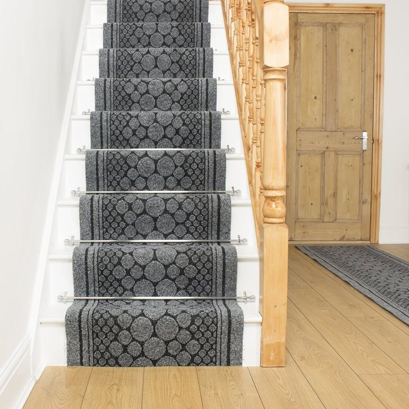 Abel Machine Woven Grey Indoor Rug, Runner 66 x 540cm