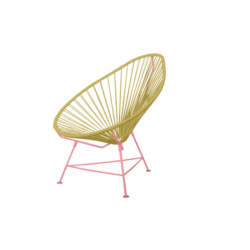 Chaise de jardin, Or / corail