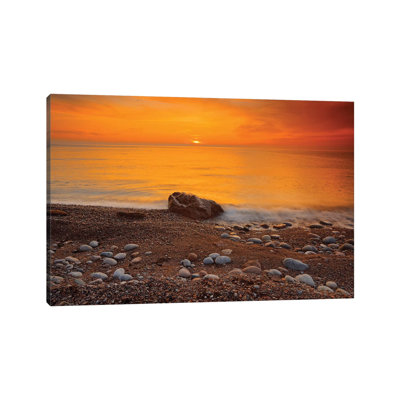 Canada, Nouvelle-Écosse, Pleasant Bay. Coucher de soleil sur le golfe du Saint-Laurent par Jaynes Gallery - Photographie sur toile tendue