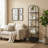 Adrianne 72.2'' H x 15.7'' W Steel Etagere Bookcase-209671252