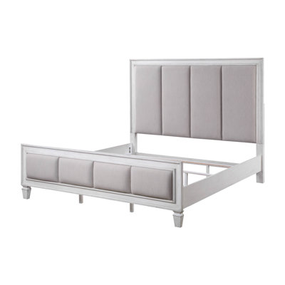 Catarino King Yes Solid Wood and Upholstered Panel Bed -  Rosalind Wheeler, F6D12E3FA9484D4CBF45C8AF1FB25219