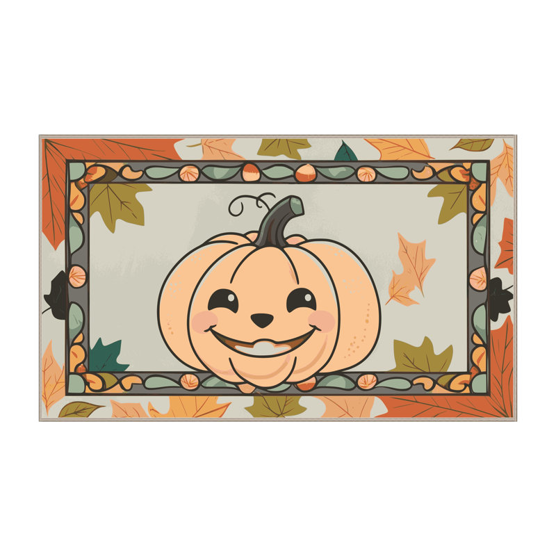 Tapis de vacances d'Halloween The Holiday Aisle®, Rectangle 4pi x 6 pi