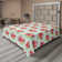 Drap plat à motif floral bohème Ambesonne