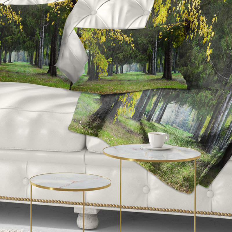 Coussin lombaire paysage d'automne