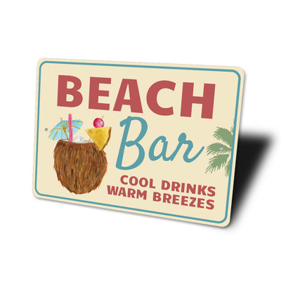 Plaque de plage en aluminium