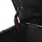 Scratch Leather Pet- With Storage - 22 Inches, Black Entryway Bench, Golden Stainless Steel Legs Black, Bench-2012848675