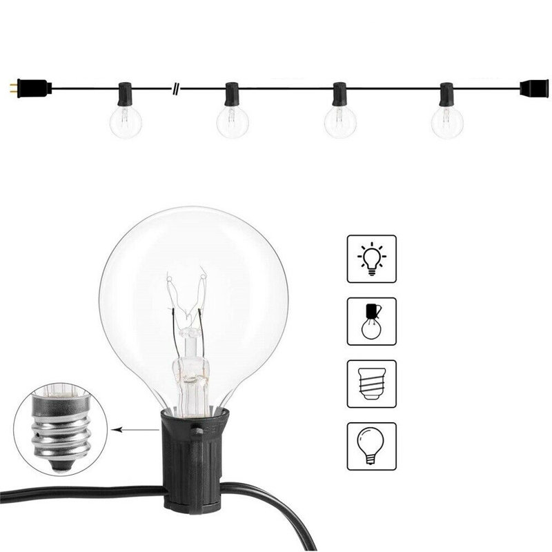 Weslaco Outdoor LED Globe String Light, 25ft