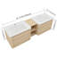 Meuble-lavabo mural avec lavabo en céramique blanche et tablettes de rangement-63127775