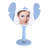 Stitch Ohana LED Handheld Makeup Mirror For Desk, Travel Makeup Mirror, Detachable Standing Base