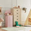 Panier à linge 100l avec couvercle, paniers à linge avec poignées en bambou et sac à linge amovible, grand panier à linge pliable pour chambre à coucher, salle de bain, dortoir, buanderie, rose