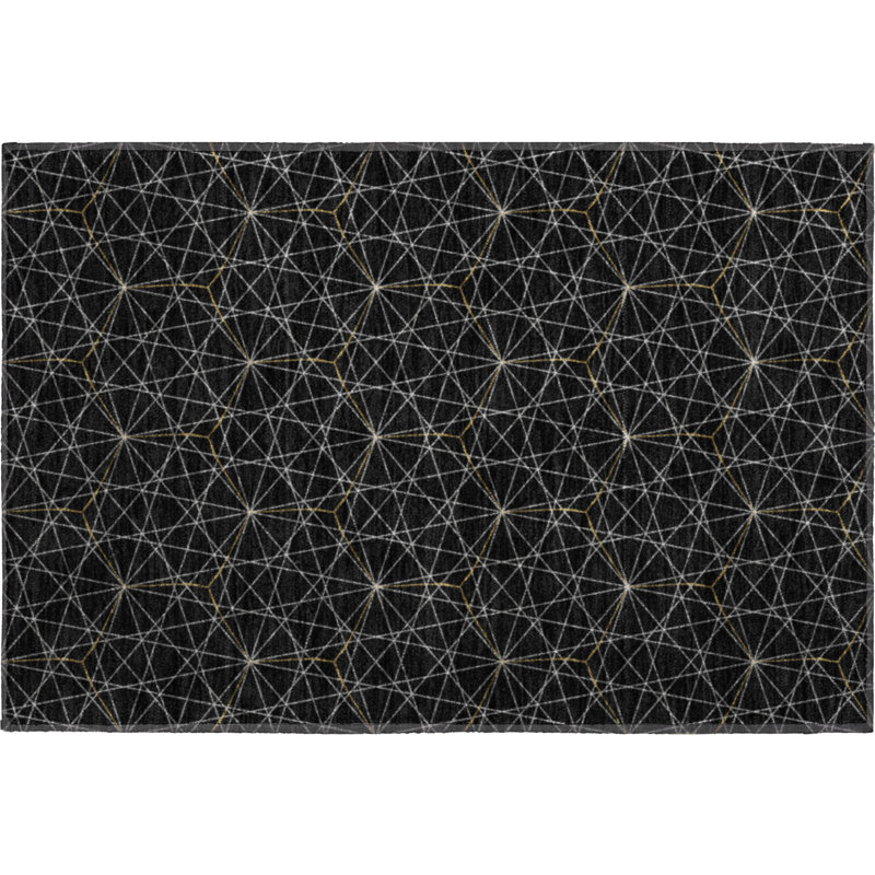 Premium Machine Washable Naglee AMF987 Geometric Rug, Rectangle 1'8" x 2'6"