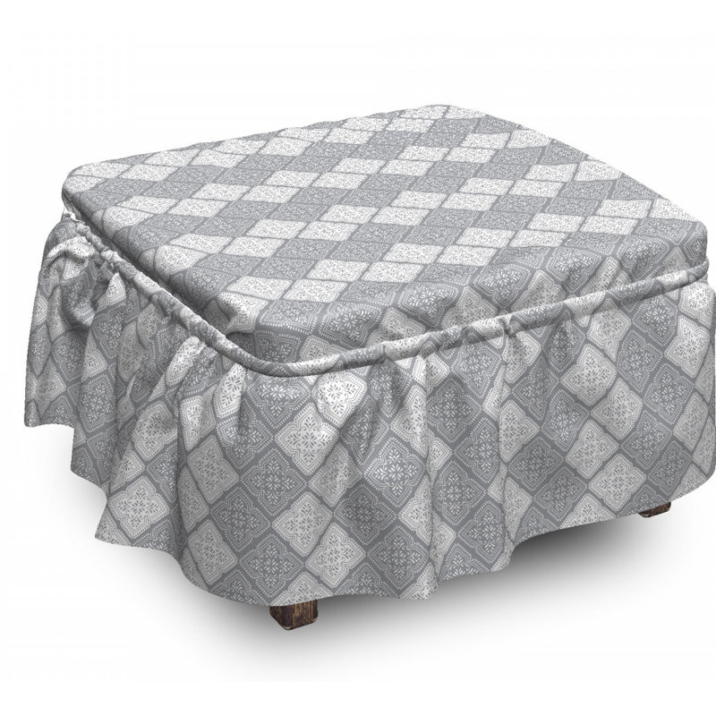 Box Cushion Ottoman Slipcover
