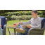 Ensemble de chaises pivotantes en osier 6 pièces Maude-205227515-206113365