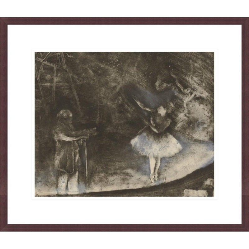«The Ballet Master» par Edgar Degas, impression giclée encadrée, H 17,75 po x l 20,61 po