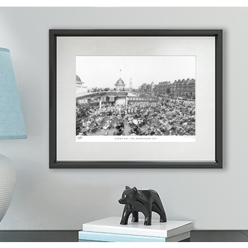 Herne Bay, The Bandstand 1927 by Francis Frith - Single Picture Frame Print, 40cm H x 50cm W x 2.3cm D