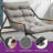 Outdoor Rocking Chair With Soft Thick Cushion