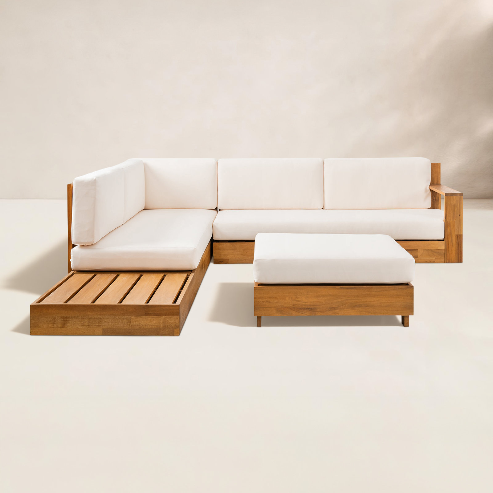 Witt 5-Person Acacia Patio Seating Group, Yes