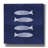 'Indigo Fish' by Linda Woods, Canvas Wall Art-24810523