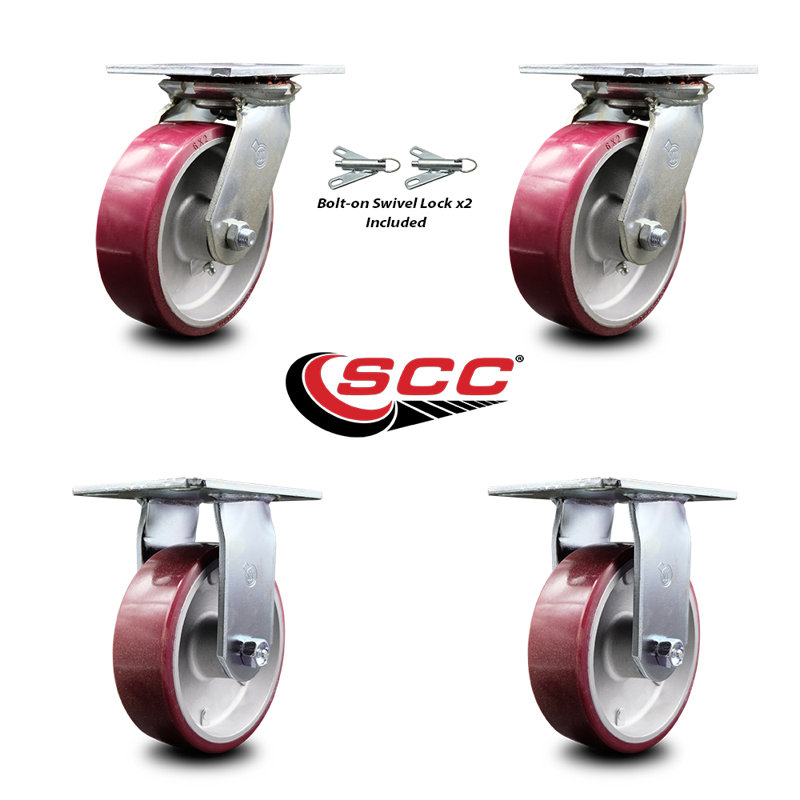 Poly on Aluminum Caster
