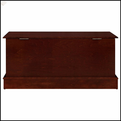 Warm Brown Rectangular Cedar Chest with Spacious Storage and Secure Lock for Home Organization and Decor
