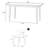 4 - Person White Rectangular Sintered Stone Stone Tabletop Dining Table Set
