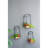 Set Of 3 Felix Wall Planter/ L:10X10x16.5"  M:8.5X8.5X15.5" S:7X7x13.5"