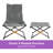 All-Steel Camping Sofa with Ottoman