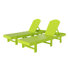 Ensemble de chaises longues inclinables 77,6 po Altura