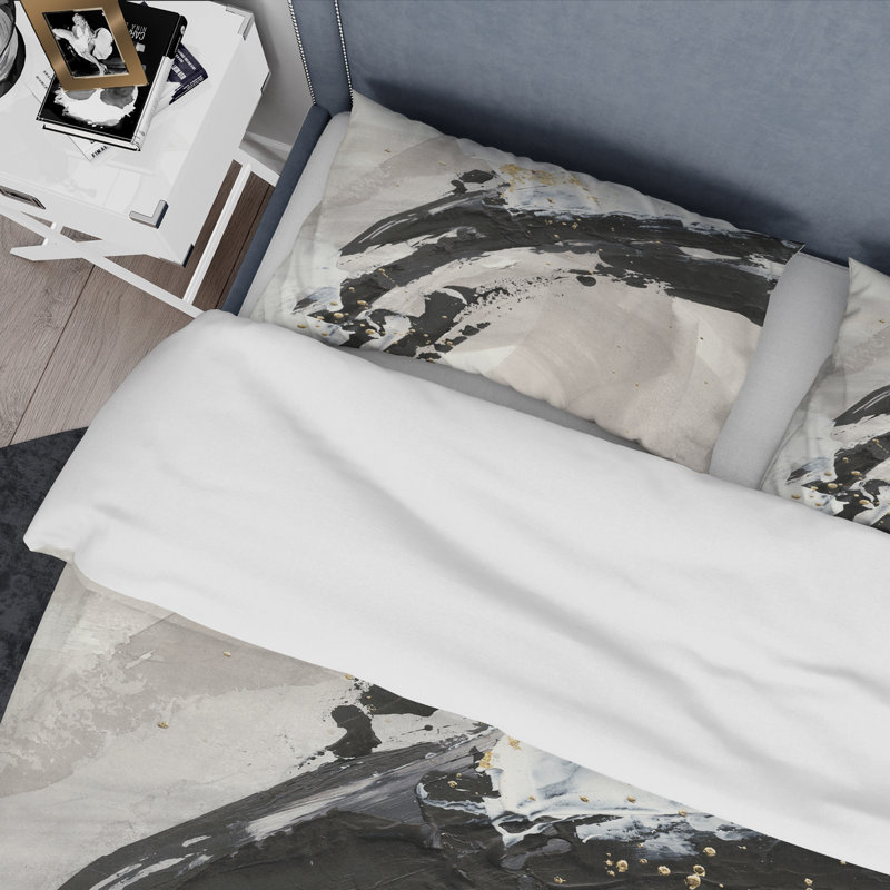 Glam Painted Arcs IV - Ensemble de housse de couette transitionnel - Microfibre de polyester