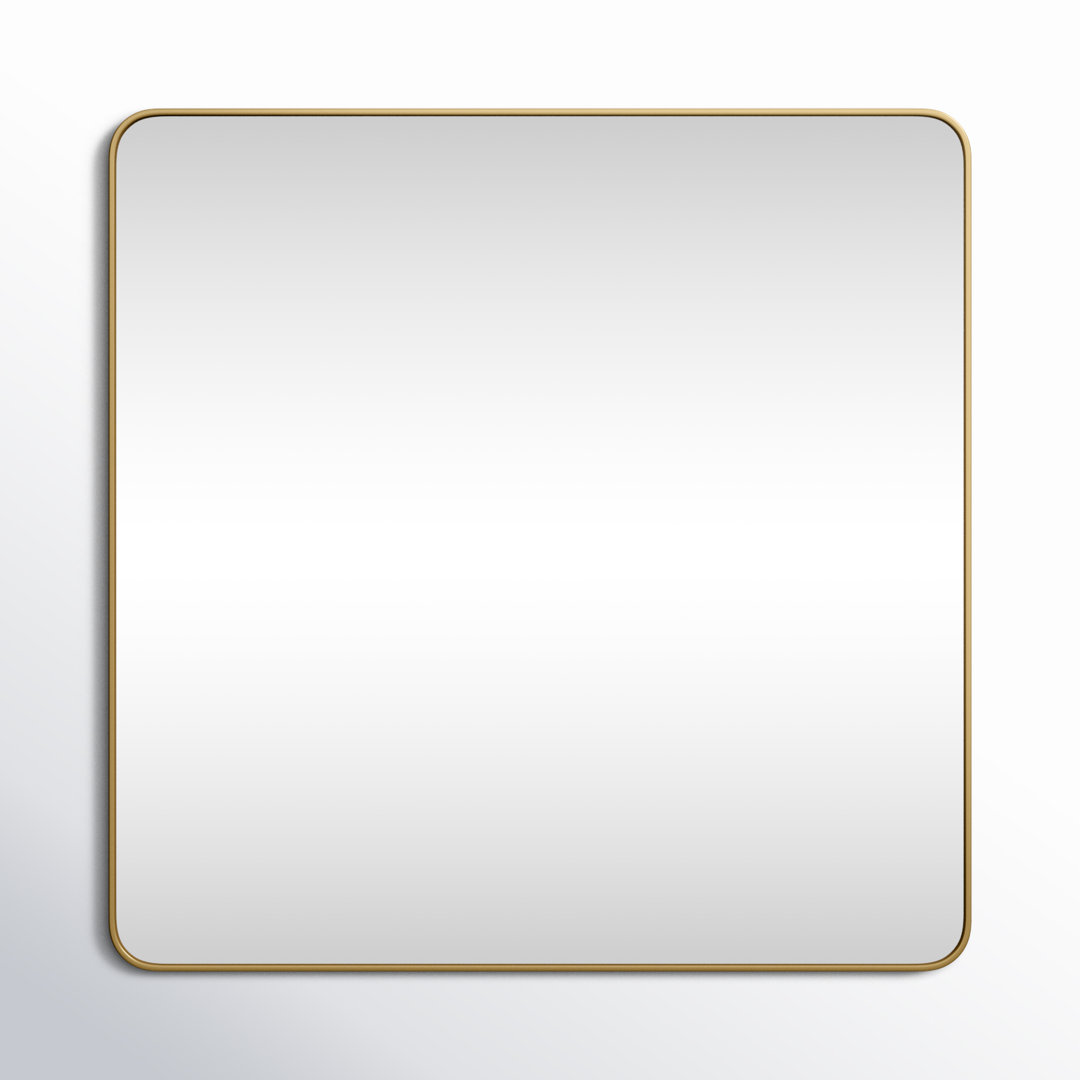 Marengo Metal Square Wall Mirror Wade Logan® 