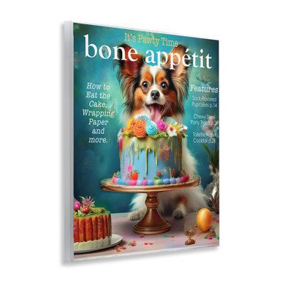 Bone Appetit Dog Magazine Parody Wall Plaque, design by Grotto Studios