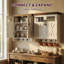 Wall Mount Over Toilet Bathroom Storage Cabinet With Adjustable Shelves & Towel Hooks-209264033