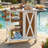 Foldable Outdoor Kitchen Island Patio Kitchen Island Outdoor Kitchen Cart Portable Prep Station With Lockable Wheels, Storage Cabinet And Towel Rack For Patio And Outdoor, White+Brown, Kitchen Island-1929840889