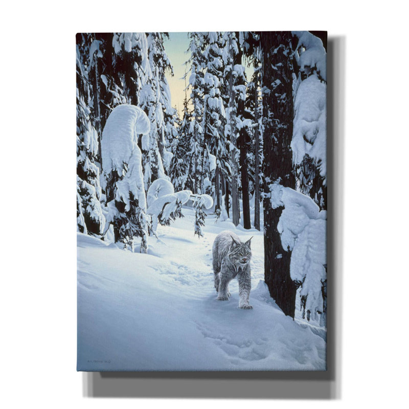 «Silent Steps On Canvas» par Ron Parker, reproduction, H 54 po x l 40 po x P 1,5 po