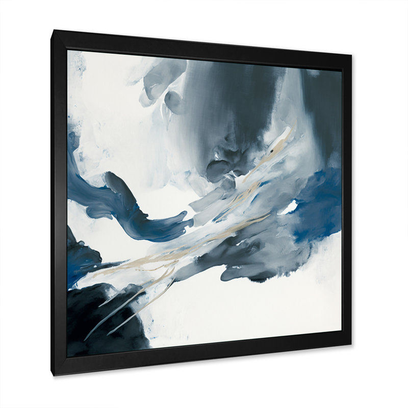 «Feeling Honolulu Blue VI», reproduction sur toile, Impression noire sur toile encadrée, H 24 po x l 24 po x P 1 po
