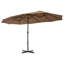 Brentley 270 cm W X 460 cm D Market Parasol with Crank Lift-529611467-529611470