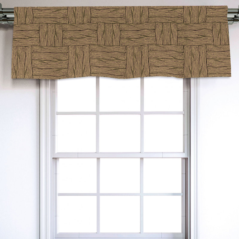 Sateen Ruffled Window Valance