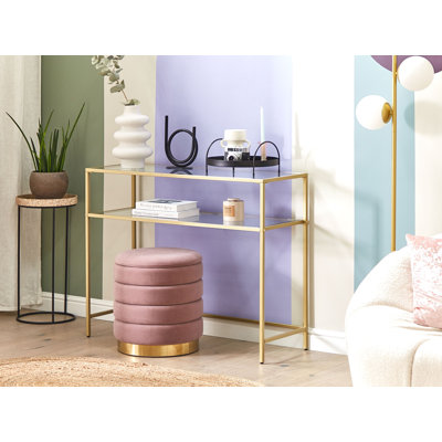 Ossett 100cm Glass Top Console Table