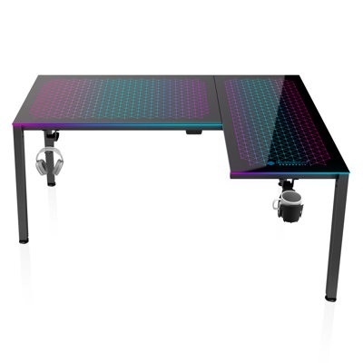 L Desk, Black, 60''