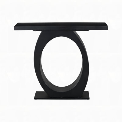 Sleek Design Egg-Shaped Base Console Table