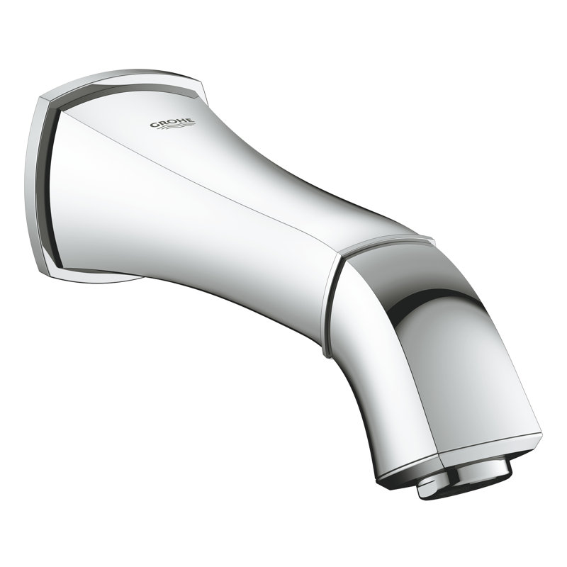 Garniture de bec de baignoire murale Geneva, Chrome