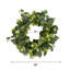 Couronne d'eucalyptus artificiel de 18 pouces, couronne de verdure toutes saisons pour décor rustique maison de campagne printemps été automne