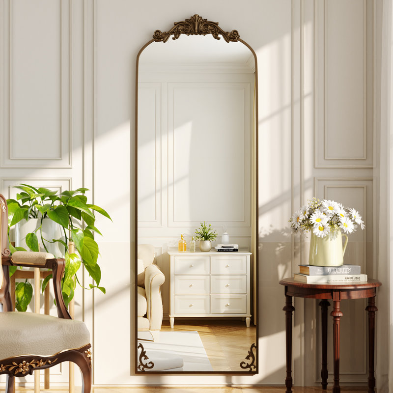 Jovitah Aluminium Arch Floor Mirror, Bronze