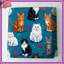 Couvre-lit matelassé pour chat et fleurs-129724502