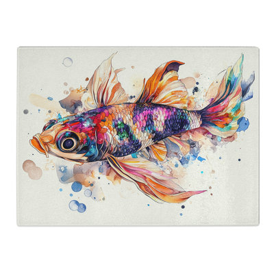 Exotic Fish Vol.1  Glass Chopping Board