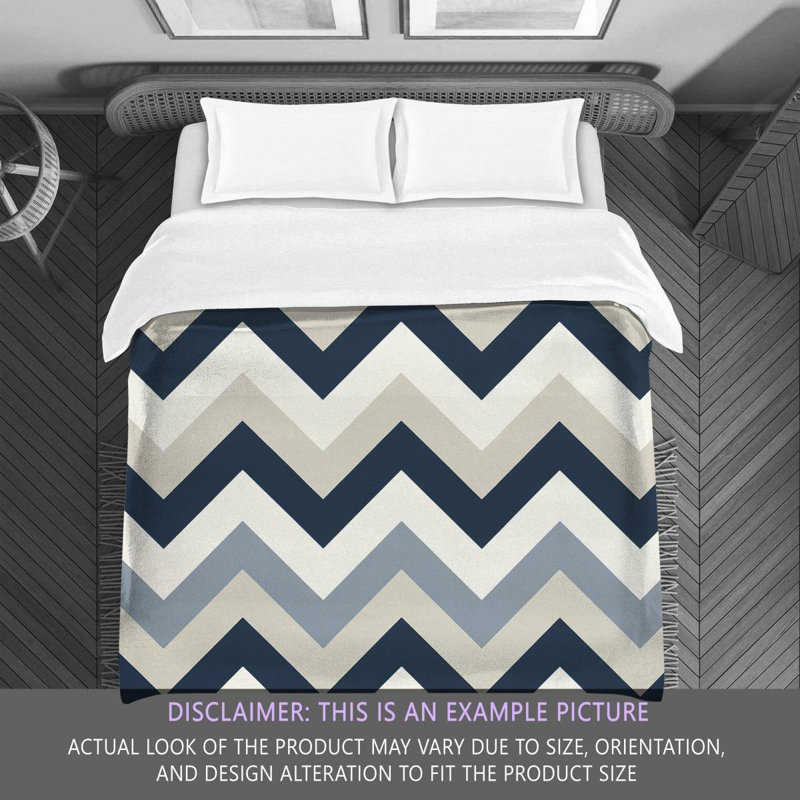 Polyester Chevron / Zig Zag Comforter, King Comforter