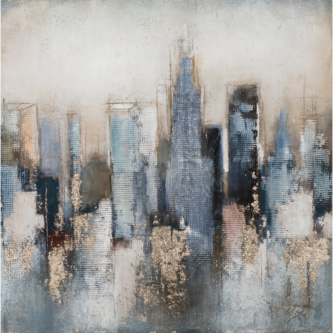 'Abstract Skyline I' - Gemäldedruck auf Leinwand