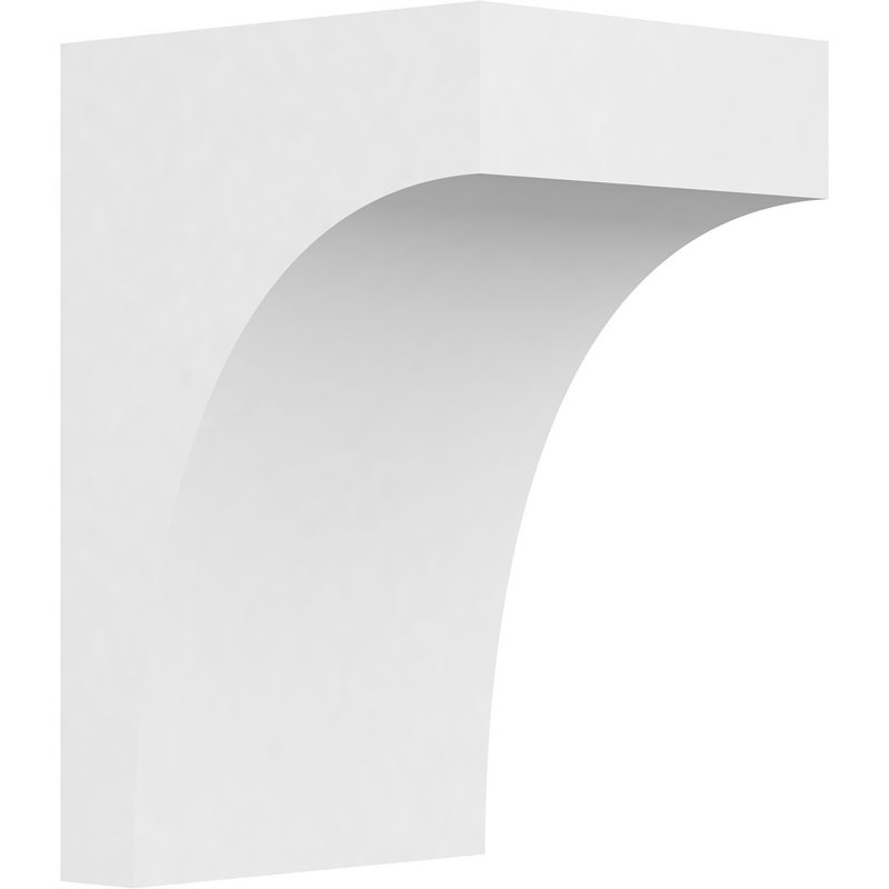 Corbeau standard en PVC de qualité architecturale Stockport, H 12 po x l 7 po x P 8 po